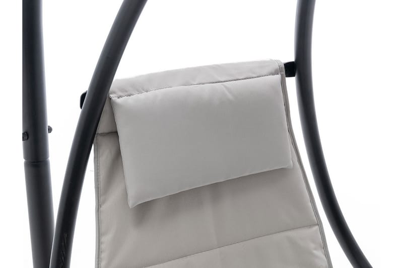 Hængestol Udendørs – Hængelænestol – Hængesving med stativ og tag til altan og terrasse - Sort|Grå - Havemøbler - Havestole - Hængestol