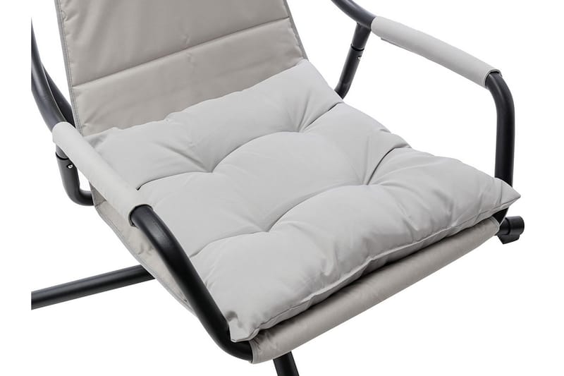 Hængestol Udendørs – Hængelænestol – Hængesving med stativ og tag til altan og terrasse - Sort|Grå - Havemøbler - Havestole - Hængestol