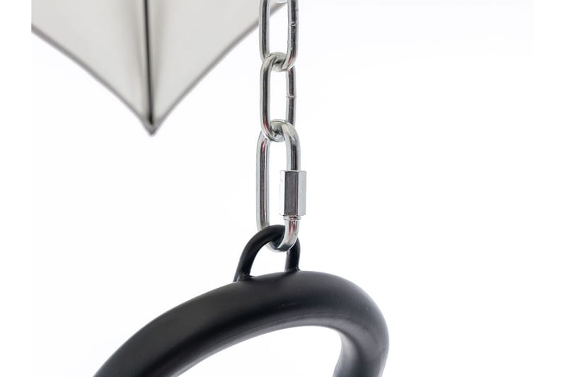 Hængestol Udendørs – Hængelænestol – Hængesving med stativ og tag til altan og terrasse - Sort|Grå - Havemøbler - Havestole - Hængestol