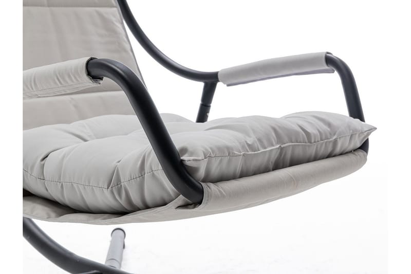 Hængestol Udendørs – Hængelænestol – Hængesving med stativ og tag til altan og terrasse - Sort|Grå - Havemøbler - Havestole - Hængestol