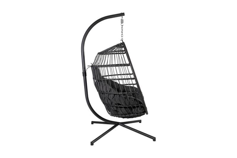 Hængestol WELS med puder 95x95x198cm grå - Havemøbler - Havestole - Hængestol