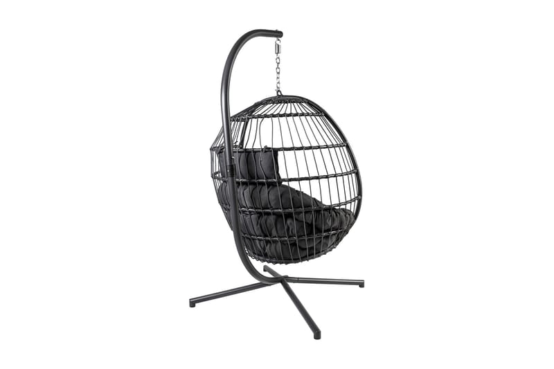 Hængestol WELS med puder 95x95x198cm grå - Havemøbler - Havestole - Hængestol