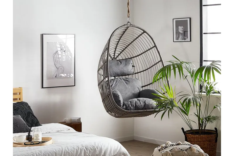 Hallstavik Hængestol - Grå - Havemøbler - Havestole - Hængestol