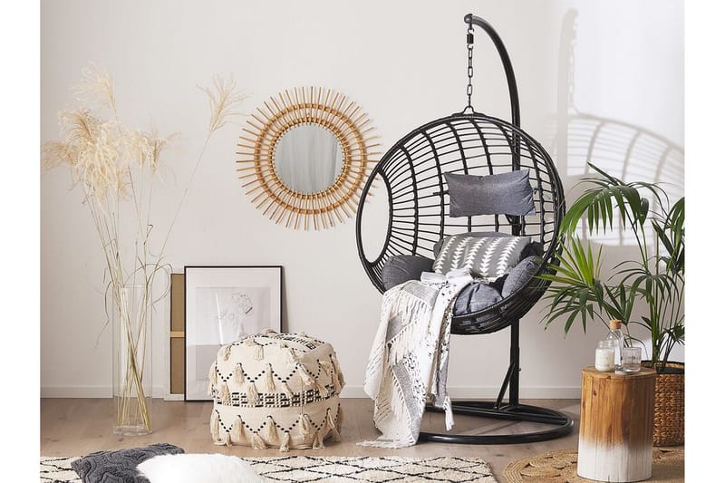Hyvena Hængestol med Stativ - Sort - Havemøbler - Havestole - Hængestol