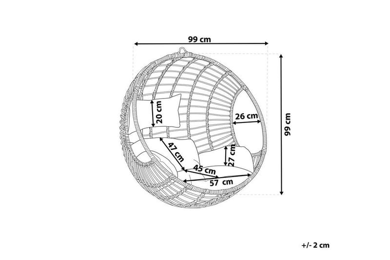 Hyvena Hængestol - Sort - Havemøbler - Havestole - Hængestol