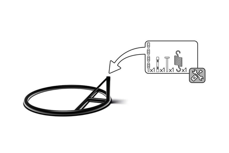 Kintore Hængestol 95 cm - Grå - Havemøbler - Havestole - Hængestol