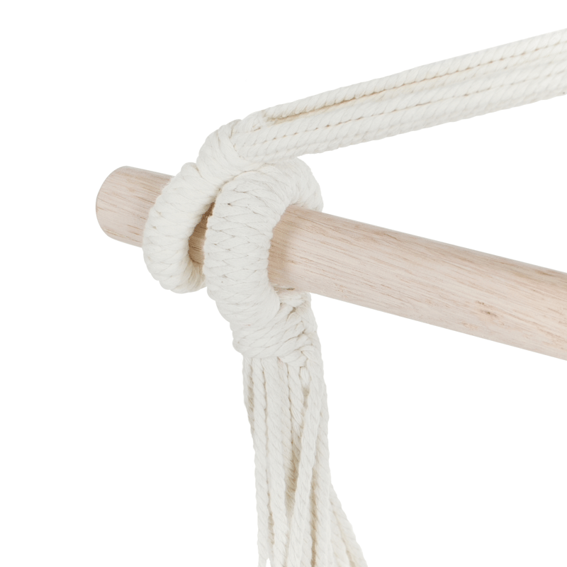 Hængestol udendørs Varena Bomuld - Beige/Blå - Havemøbler - Havestole - Hængestol