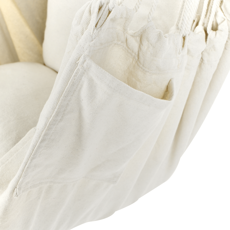 Hængestol udendørs Varena Bomuld - Beige/Blå - Havemøbler - Havestole - Hængestol