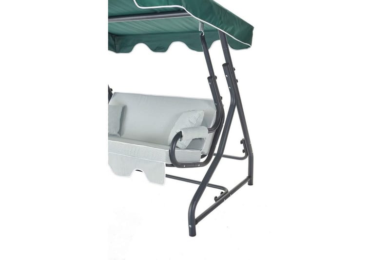 Have dobbelt gyngebord Laziuki (170 x 165 x 110 cm) Lys Grågrøn - Lys Grågrøn - Havemøbler - Havestole - Hængestol