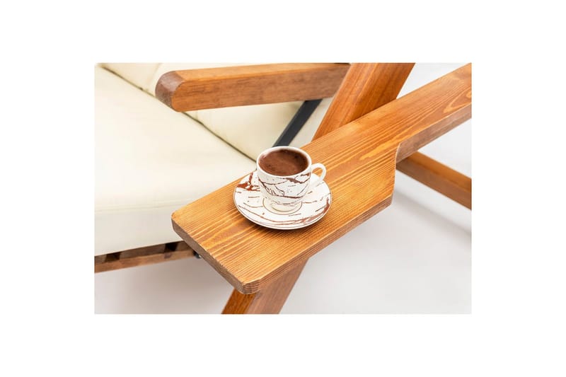 Have dobbelt gyngebord Limca Swing Creme - Creme - Havemøbler - Havestole - Hængestol