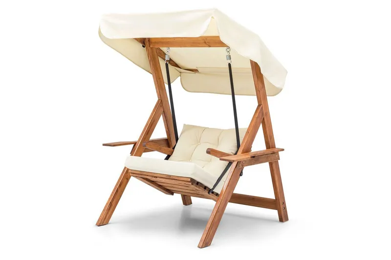 Have enkelt gyngebord Limca Swing Creme, Creme