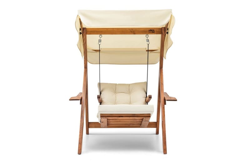 Have enkelt gyngebord Limca Swing Creme - Creme - Havemøbler - Havestole - Hængestol