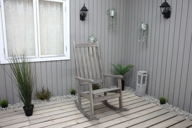 Ellabell Gyngestol - Hvid - Havemøbler - Havestole - Havegyngestol