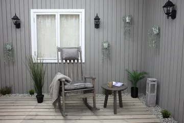 Ellabell Gyngestol - Hvid - Havemøbler - Havestole - Havegyngestol