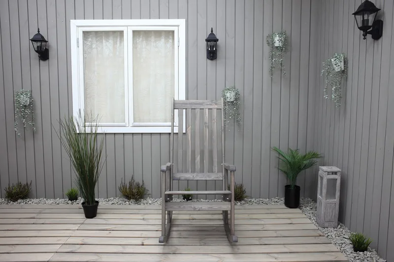 Ellabell Gyngestol - Hvid - Havemøbler - Havestole - Havegyngestol