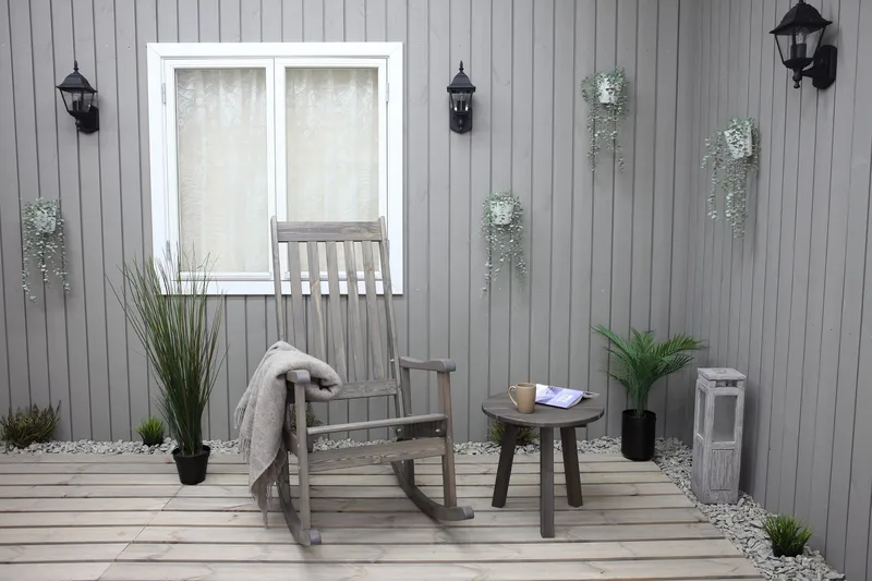 Ellabell Gyngestol - Hvid - Havemøbler - Havestole - Havegyngestol