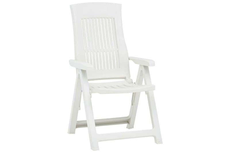 havelænestole 2 stk. plastik hvid - Hvid - Positionsstole