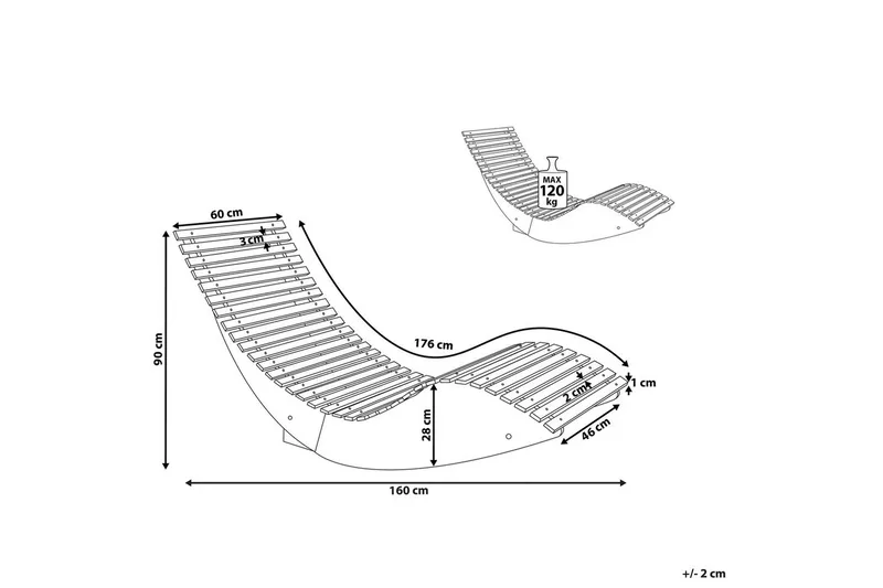 Havesolseng Brescia II - Havemøbler - Havestole - Solseng & solvogn