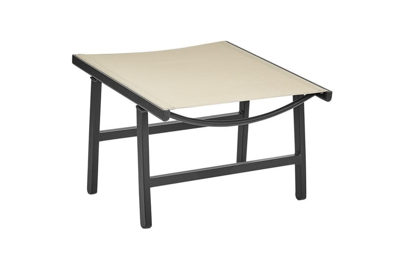 Havestol sæt af 2 Marceddi - Beige, sort - Havemøbler - Havestole - Udendørs lænestol