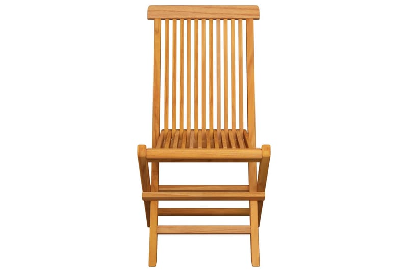 Havestole med cremefarvede hynder 4 stk. massivt teaktræ - Creme - Havemøbler - Havestole - Positionsstole