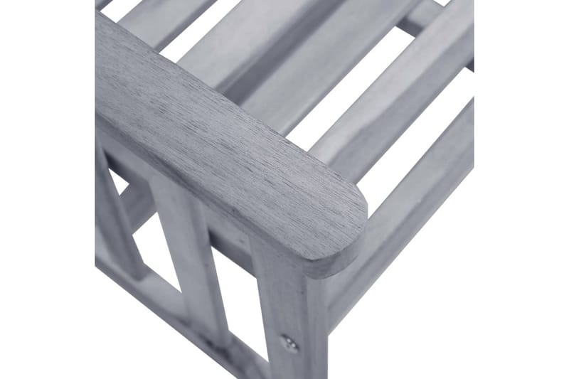havestole med tebord 159x61x92 cm massivt akacietræ - Brun - Havemøbler - Loungemøbler - Loungestol udendørs
