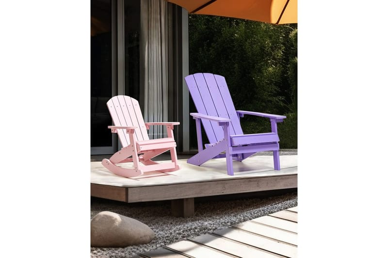 Havgyngestol Adirondack - Rosa - Havemøbler - Havestole - Havegyngestol