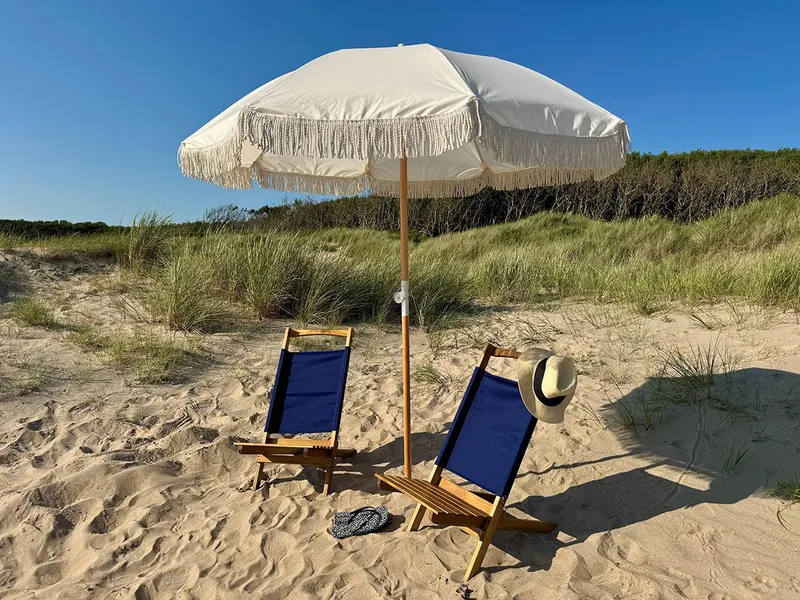 Hillerstorp Mölle Solstol - Blå - Havemøbler - Havestole - Solstole
