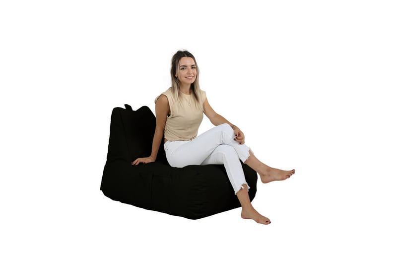 Hina Sækkestol Udendørs 65 cm - Sort - Havemøbler - Havestole - Sækkestole udendørs