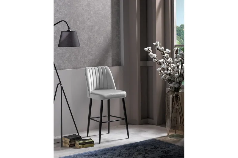 Huddy Barstol Utomhus 99 cm - Creme/Sort - Havemøbler - Havestole - Barskammel