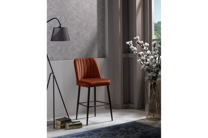 Huddy Barstol Utomhus 99 cm - Rød/Sort - Husholdning - Bar & vin - Barmøbler