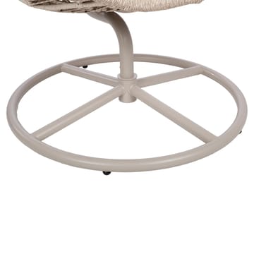Hvilestol HOME4YOU Cassia Swivel 85x85x151 cm Beige - beige - Havemøbler - Havestole - Udendørs lænestol