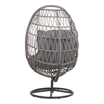 Hvilestol HOME4YOU Cassia Swivel 85x85x151 cm Grå - grå - Havemøbler - Havestole - Udendørs lænestol