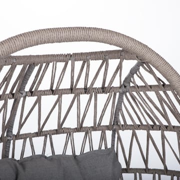 Hvilestol HOME4YOU Cassia Swivel 85x85x151 cm Grå - grå - Havemøbler - Havestole - Udendørs lænestol