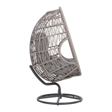 Hvilestol HOME4YOU Cassia Swivel 85x85x151 cm Grå - grå - Havemøbler - Havestole - Udendørs lænestol