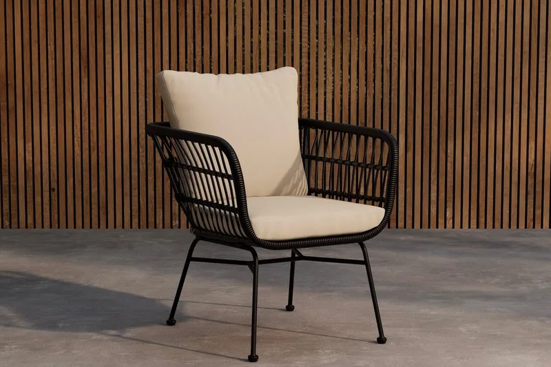 Isola spisebordsstol udendørs, Sort