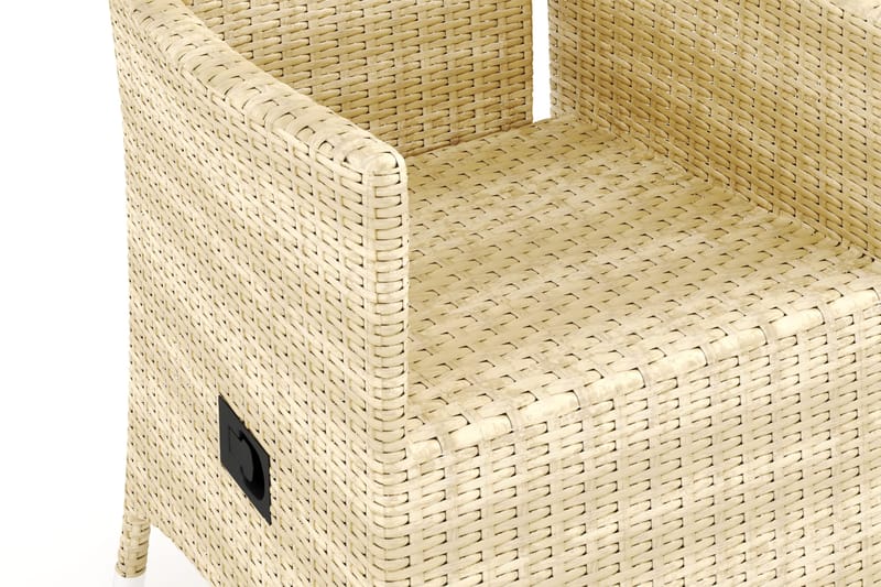 Jenny spisestol udendørs justerbar - Beige - Havemøbler - Havestole - Udendørs lænestol