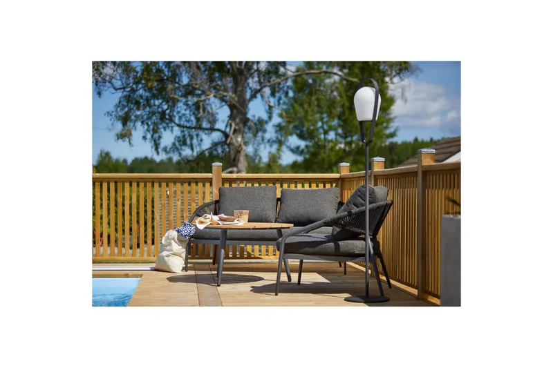 Lænestol Hillerstorp Ekeryd 2-Pack Antracitgrå - Havemøbler - Havestole - Udendørs lænestol