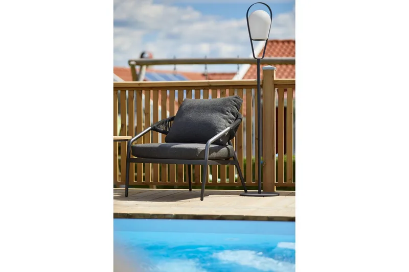 Lænestol Hillerstorp Ekeryd 2-Pack Antracitgrå - Havemøbler - Havestole - Udendørs lænestol