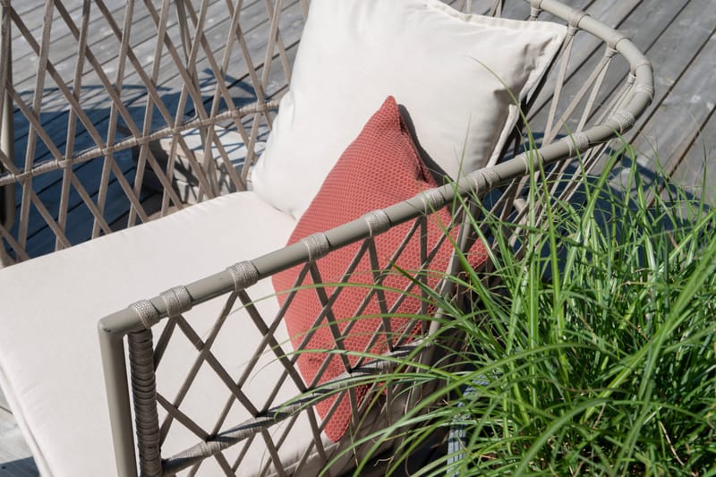 Lænestol Hillerstorp Jet Set Lounge - Beige - Havemøbler - Havestole - Udendørs lænestol