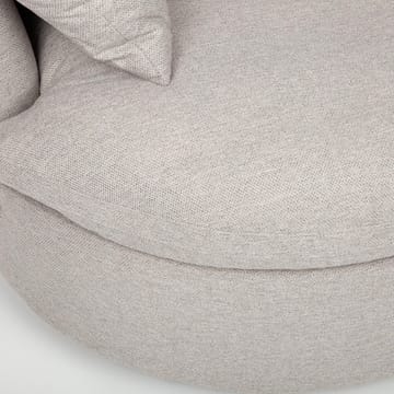 Lænestol HOME4YOU Fluffy drejestol 110x105x65/86 cm lysegrå - Lysegrå - Havemøbler - Havestole - Udendørs lænestol