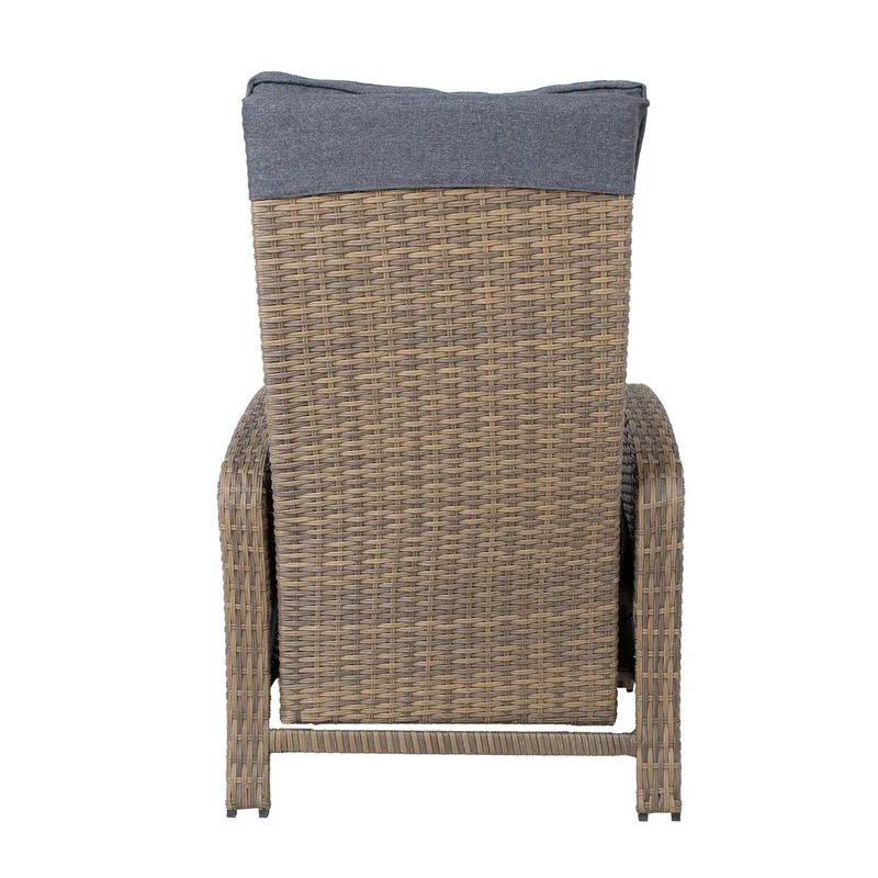 Lænestol HOME4YOU Moor 150x40xh74 cm, melamin med egetræsbark - brun - Havemøbler - Havestole - Positionsstole