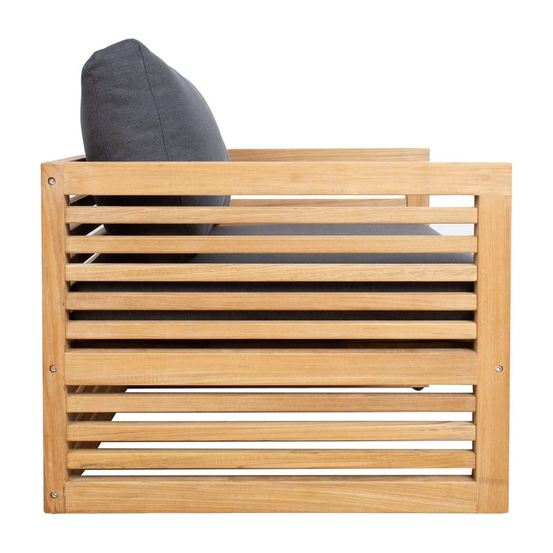 Lænestol HOME4YOU Serenity - brun - Havemøbler - Havestole - Udendørs lænestol