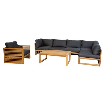 Lænestol HOME4YOU Serenity - brun - Havemøbler - Havestole - Udendørs lænestol