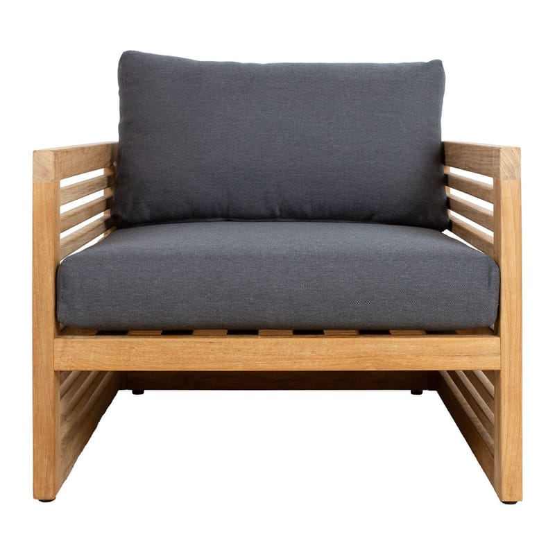 Lænestol HOME4YOU Serenity - brun - Havemøbler - Havestole - Udendørs lænestol