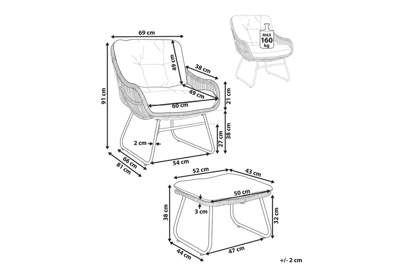 Lænestol Mestre - Havemøbler - Havestole - Udendørs lænestol