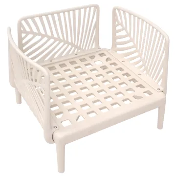Lænestol udendørs Saturnia - Beige - Havemøbler - Havestole - Udendørs lænestol
