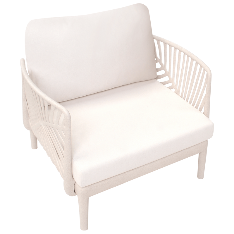 Lænestol udendørs Saturnia - Beige - Havemøbler - Havestole - Udendørs lænestol