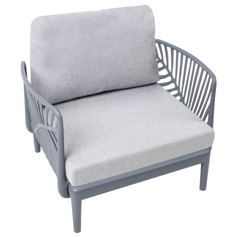 Lænestol udendørs Saturnia - Grå - Havemøbler - Havestole - Udendørs lænestol