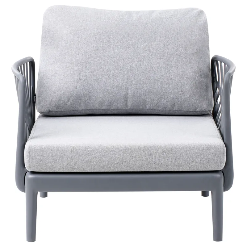 Lænestol udendørs Saturnia - Grå - Havemøbler - Havestole - Udendørs lænestol