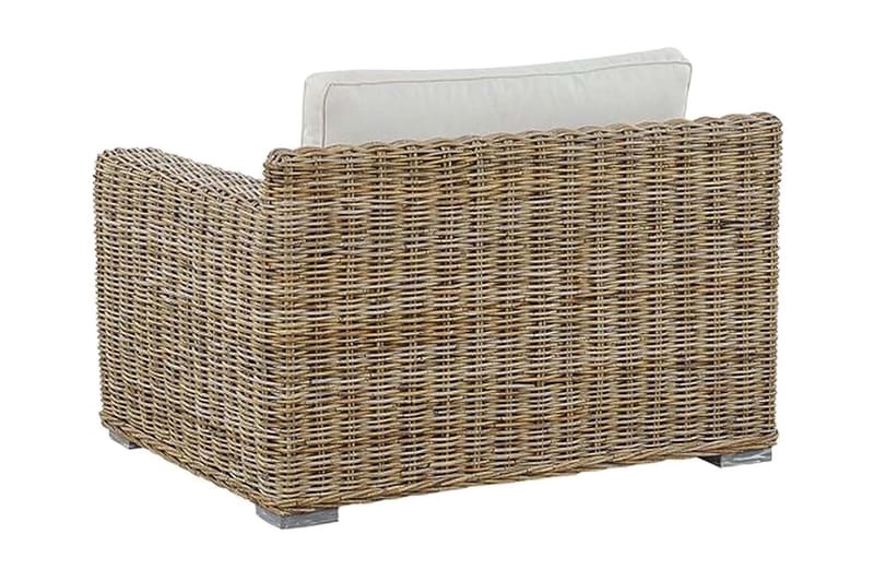 Apriliana Lænestol 2stk - Polyrattan/Lysebrun - Havemøbler - Havestole - Udendørs lænestol